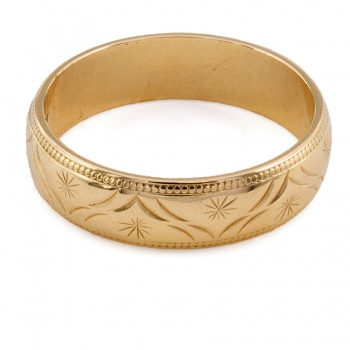9ct gold 2.9g Wedding Ring size L½